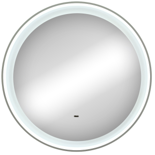 Зеркало с подсветкой Continent Planet White ЗЛП1170 с бесконтактным сенсором 70см белый